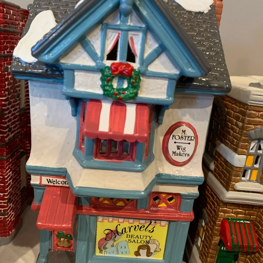 Snow Village - Marvel’s Beauty Salon (In original box)